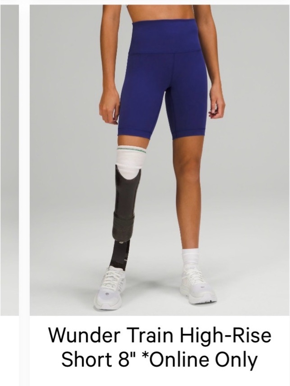 lululemon athletica High-Rise 8" Bike Shorts in Deep Blue